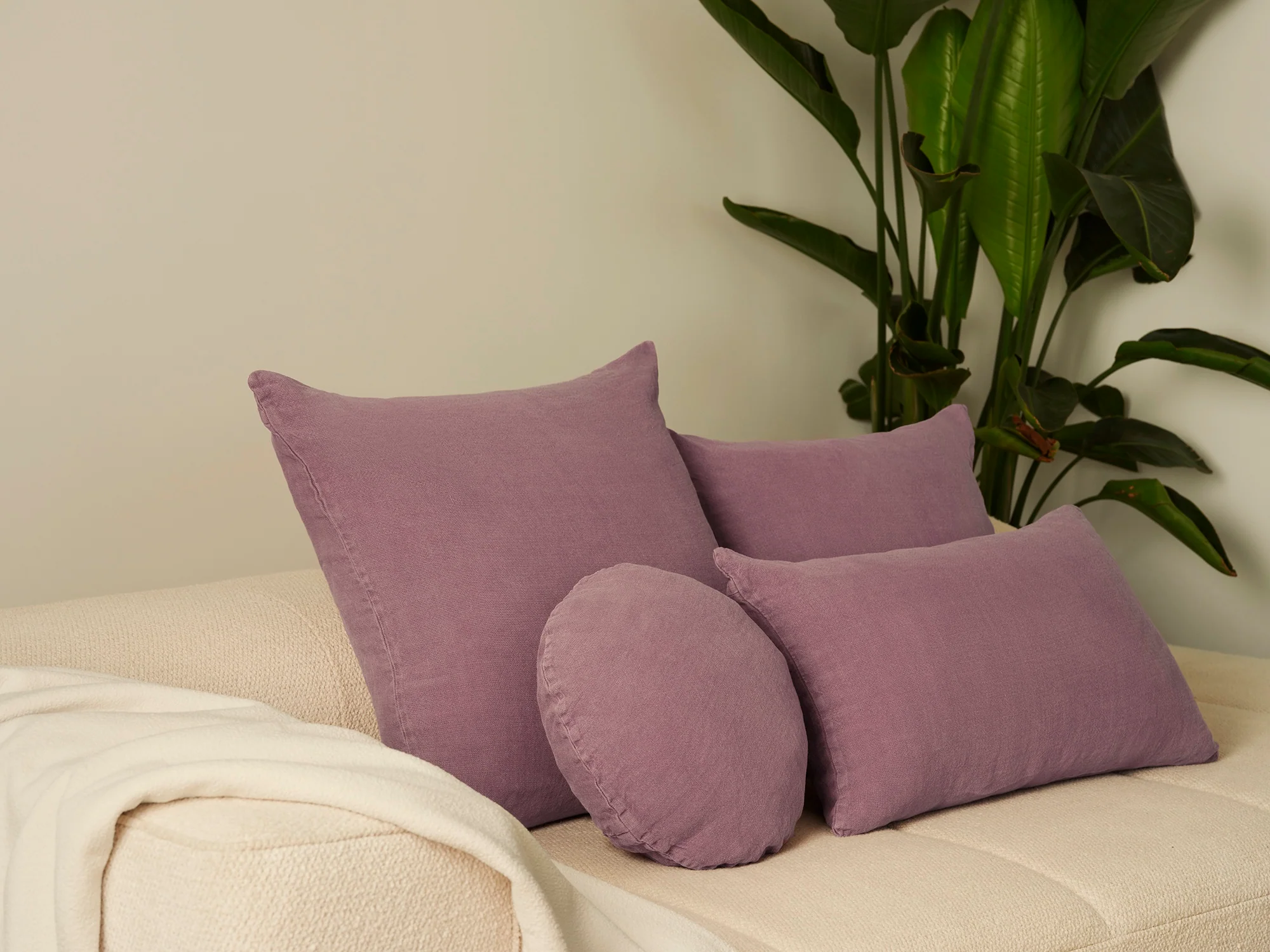 Essential Linen - Mauve Cushion - Image 4