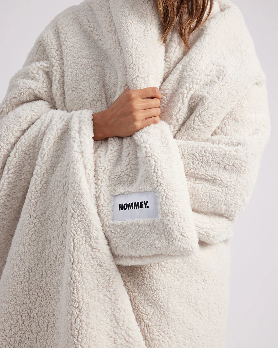Faux Fur Throw Blanket - Marshmallow - Image 10
