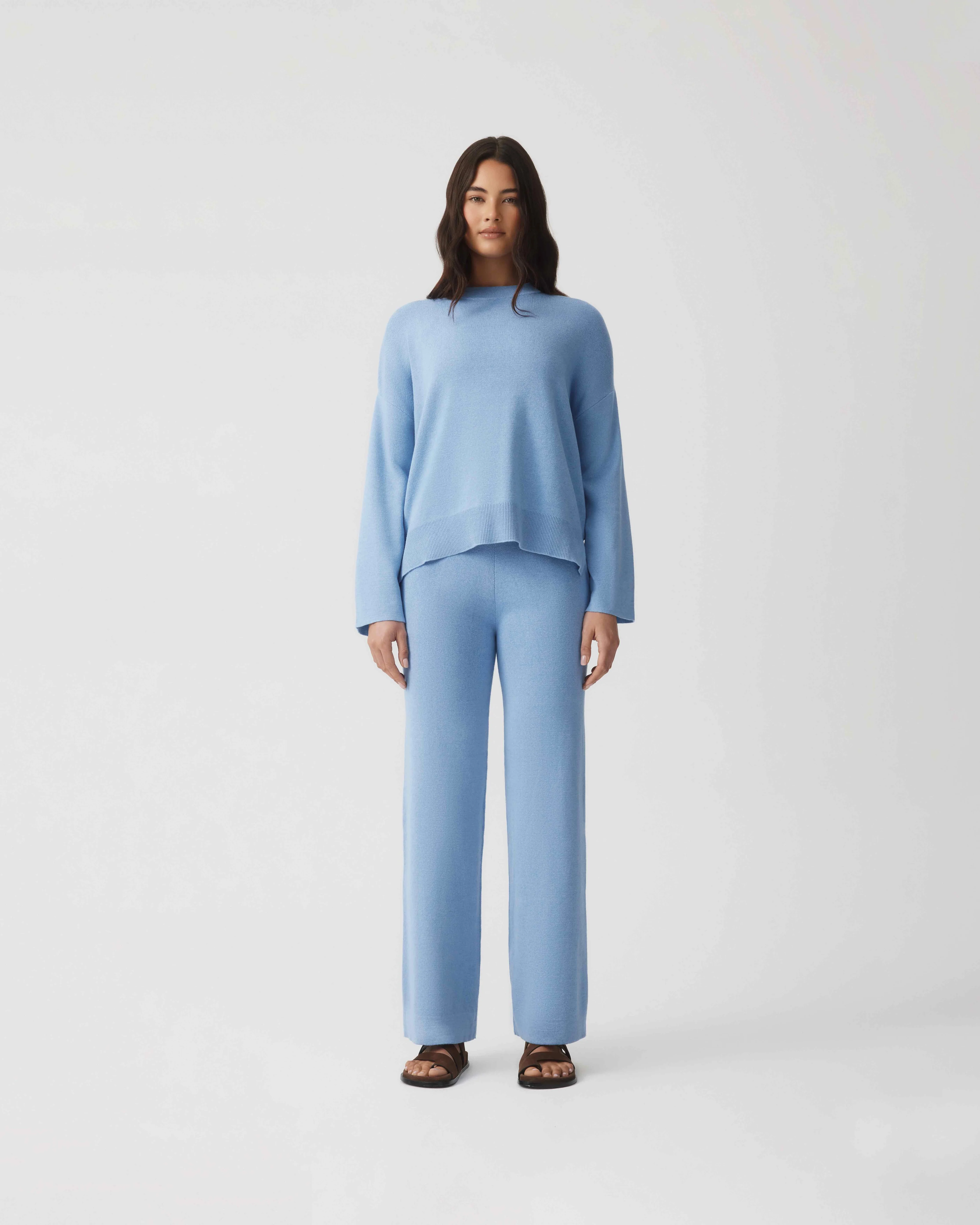 Cotton Cashmere Sweater - Frost - Image 2
