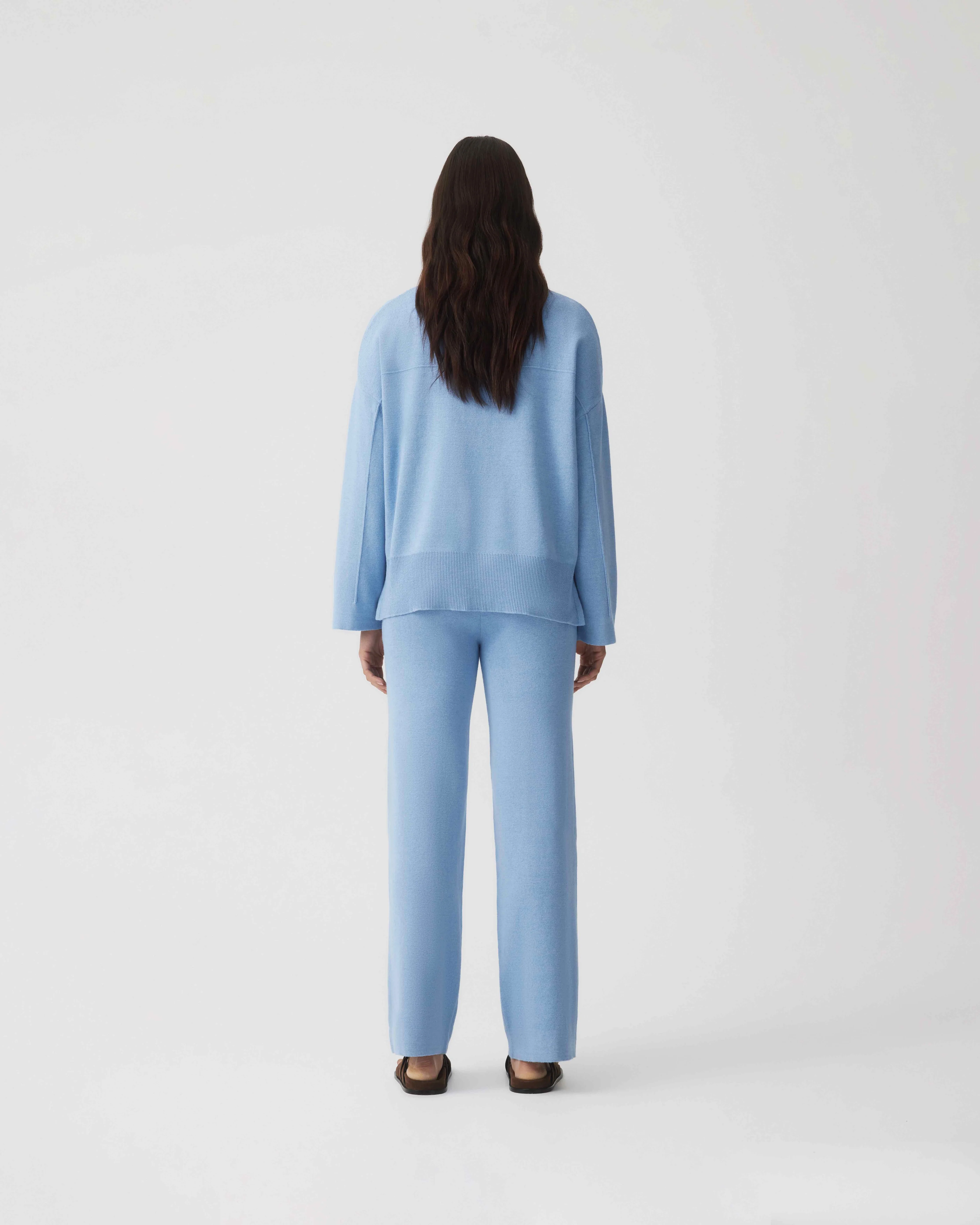 Cotton Cashmere Sweater - Frost - Image 3