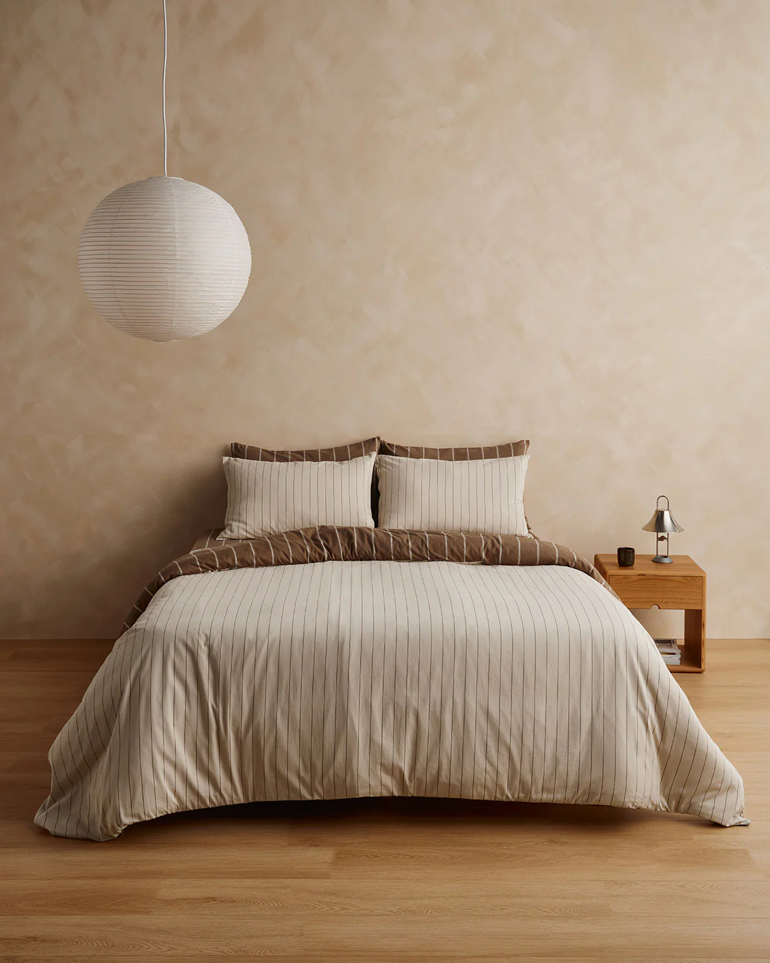Quilt Cover - Caramel/Cream - Image 3